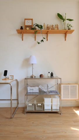 Kệ đứng khung inox- full inox