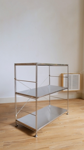 Kệ đứng khung inox- full inox