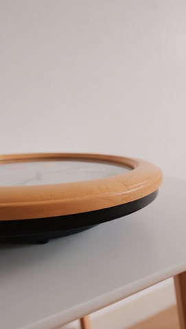 đồng hồ viền gỗ số nhiều màu 15