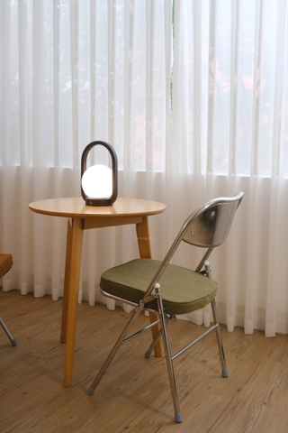 Ghế gập tựa đệm màu