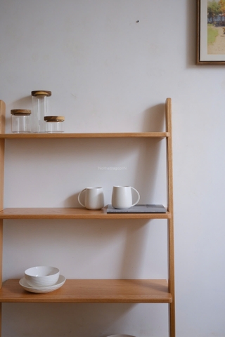 Kệ đứng 06 - gỗ sồi nguyên khối