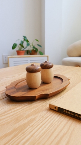 Hũ đựng tăm - hạt dẻ