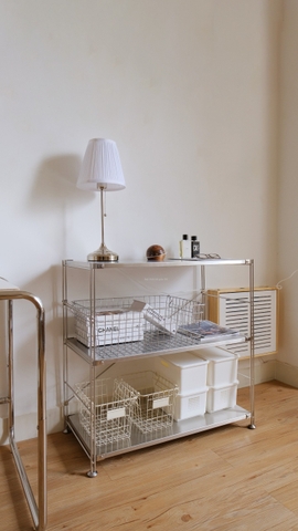 Kệ đứng khung inox- full inox