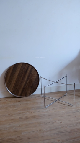 Bàn trà 07- chân inox