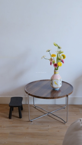 Bàn trà 07- chân inox