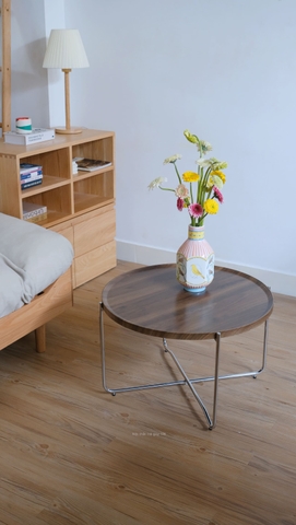 Bàn trà 07- chân inox