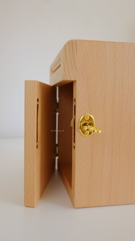 Hộp gỗ ống heo tiết kiệm