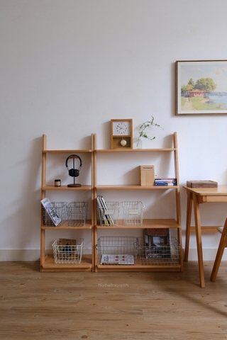 Kệ đứng 06 - gỗ sồi nguyên khối