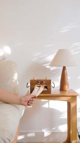 Hộp khăn giấy 04A - quái vật gỗ