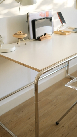 Bàn học 06 màu trắng - size 130x65x75cm