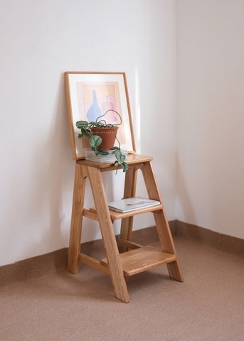 Thang gỗ 06 gỗ sồi