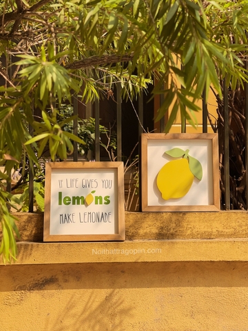 Set tranh quả chanh