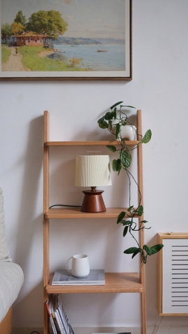 Kệ đứng 06 - gỗ sồi nguyên khối