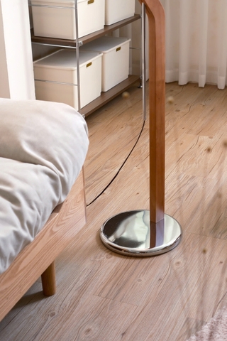 Đèn sàn 12 khung gỗ + inox