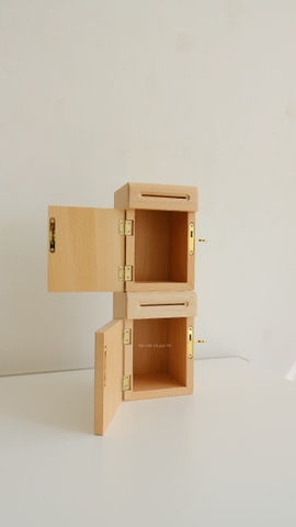 Hộp gỗ ống heo tiết kiệm