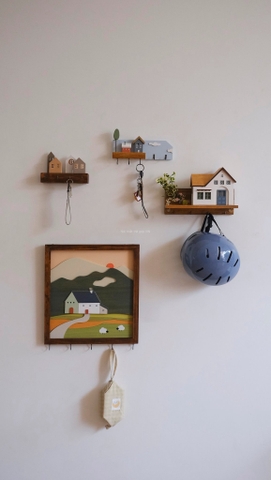 Móc treo chìa khoá 02 - 2 ngôi nhà