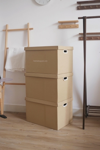 Set 3 hộp giấy lưu trữ - lớn 56.2x37x36cm