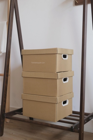 Set 3 hộp giấy lưu trữ - lớn 56.2x37x36cm