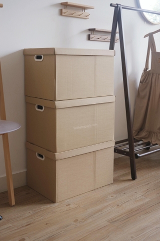 Set 3 hộp giấy lưu trữ - lớn 56.2x37x36cm