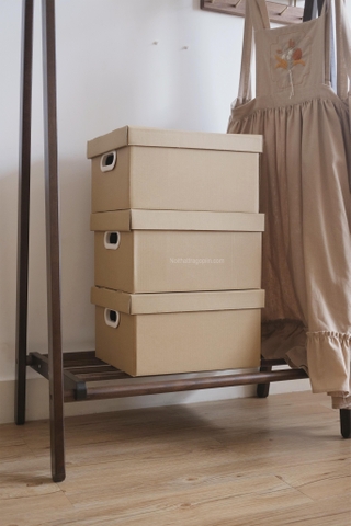 Set 3 hộp giấy lưu trữ - lớn 56.2x37x36cm