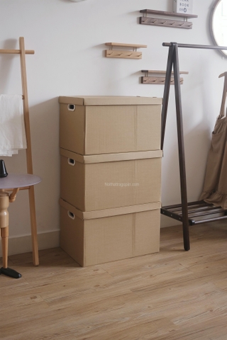 Set 3 hộp giấy lưu trữ - lớn 56.2x37x36cm