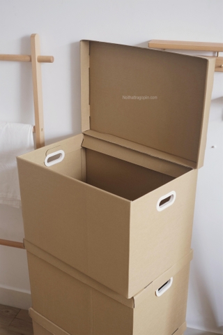 Set 3 hộp giấy lưu trữ - lớn 56.2x37x36cm