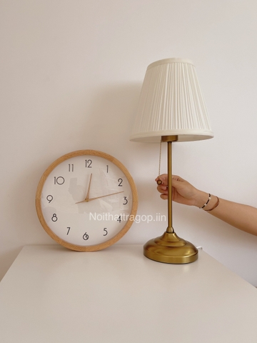 Đồng hồ 01 khung gỗ tự nhiên - lớn 35cm