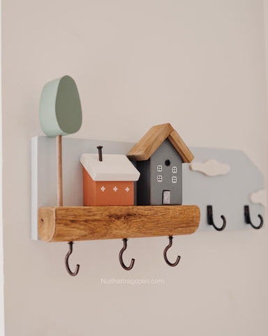 Móc treo chìa khoá 02 - 2 ngôi nhà