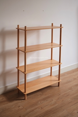 Kệ đứng 04 - gỗ sồi nguyên khối