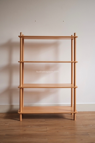 Kệ đứng 04 - gỗ sồi nguyên khối