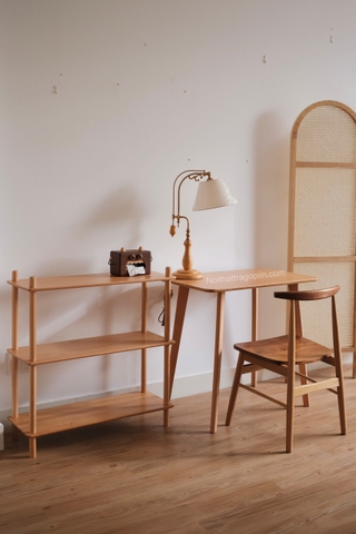 Kệ đứng 04 - gỗ sồi nguyên khối