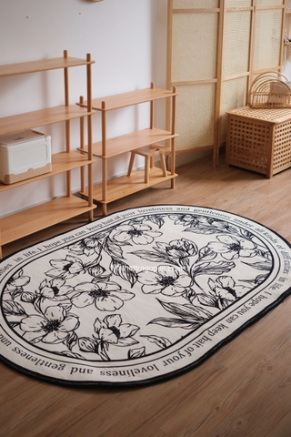 Thảm oval Bắc Âu 05