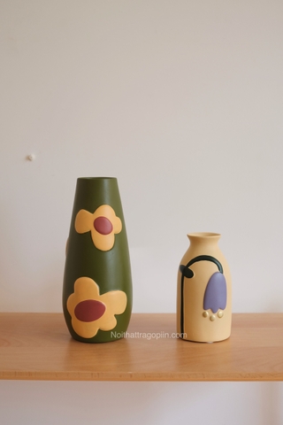 Bình gốm Morandi - phong cách E