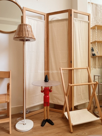 Bàn cà phê người gỗ pinocchio - màu đỏ