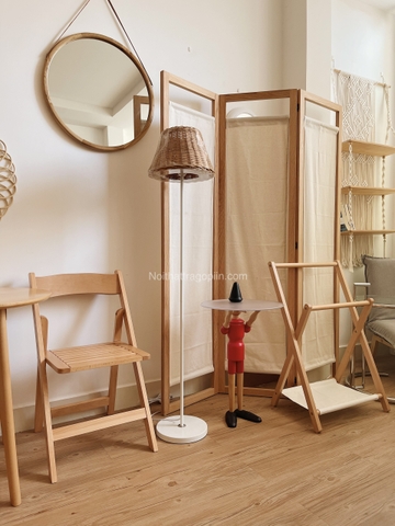 Bàn cà phê người gỗ pinocchio - màu đỏ