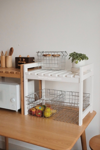 Kệ gỗ để lò vi sóng/ lò nướng - gỗ sáng