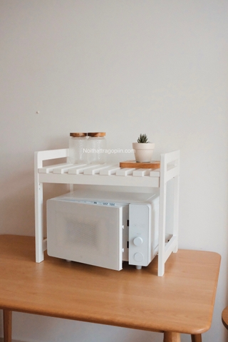 Kệ gỗ để lò vi sóng/ lò nướng - gỗ sáng