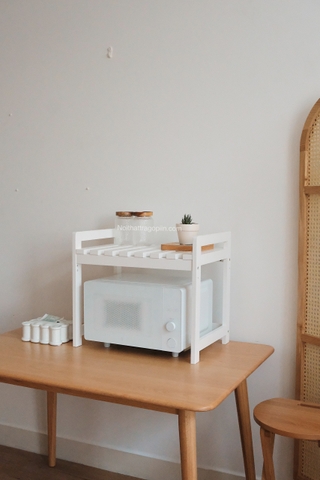 Kệ gỗ để lò vi sóng/ lò nướng - gỗ sáng