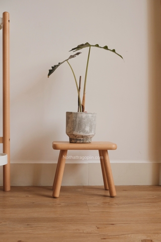 Ghế đòn 03 full gỗ - màu óc chó