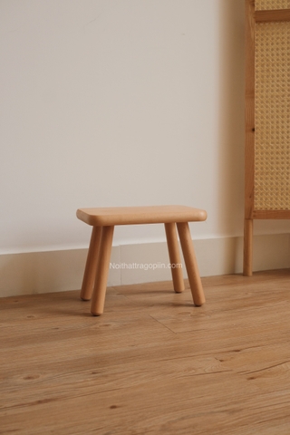 Ghế đòn 03 full gỗ - màu óc chó