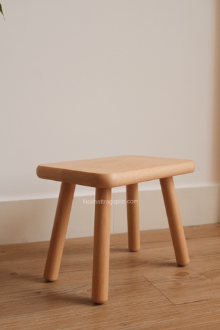 Ghế đòn 03 full gỗ - màu óc chó