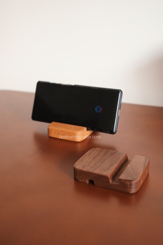 Đế kê điện thoại/ipad - gỗ óc chó