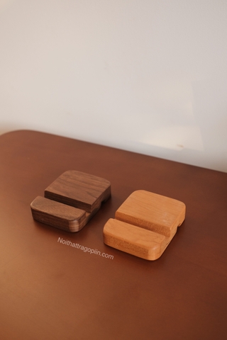 Đế kê điện thoại/ipad - gỗ óc chó