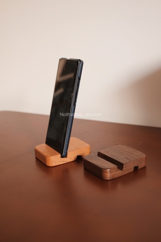 Đế kê điện thoại/ipad - gỗ óc chó