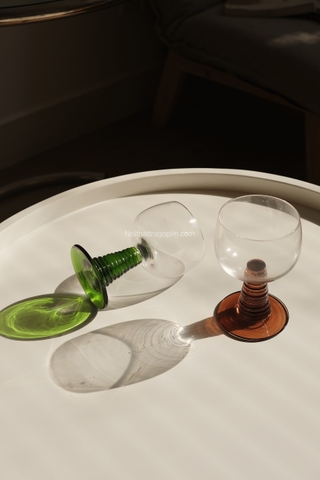 Ly thuỷ tinh 04 - Đế nâu đỏ