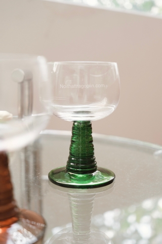 Ly thuỷ tinh 04 - Đế nâu đỏ