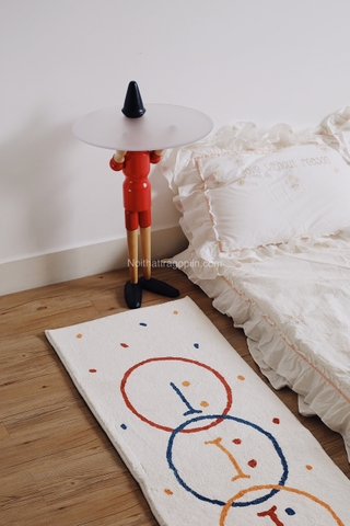 Bàn cà phê người gỗ pinocchio - màu đỏ