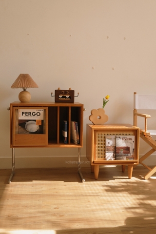 Tab đầu giường 05 gỗ anh đào