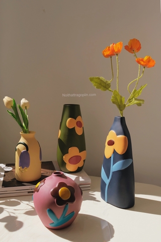 Bình gốm Morandi - phong cách E