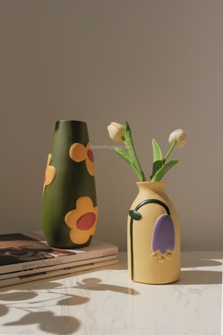 Bình gốm Morandi - phong cách E